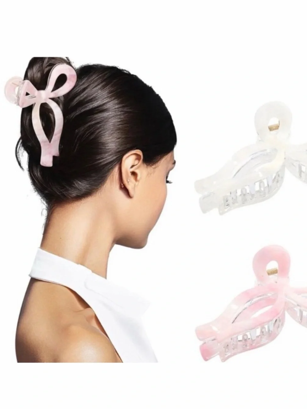 NWT ⚜️🖤⚜️ Coquette Coutures hair claw clips bows set of 3